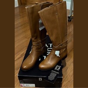 NWT Naturalizer Jango Wide Calf Riding Boots Size 6.5
